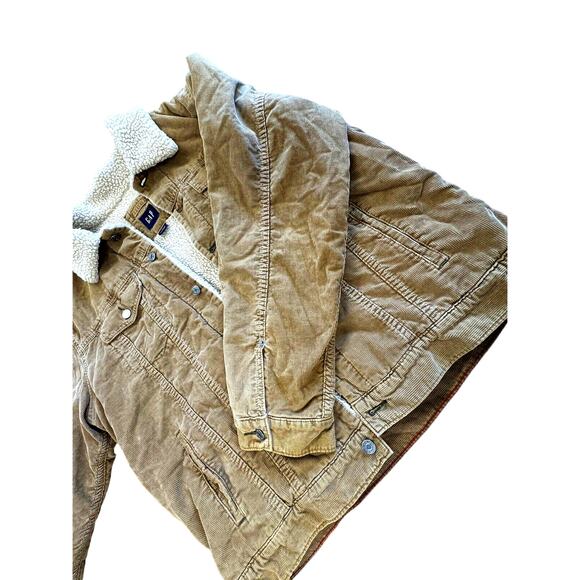 VINTAGE "GAP" Y2K ,Corduroy Jacket, XL ,Tan ,Grunge, 90'S, Western,Woodland - Picture 12 of 15